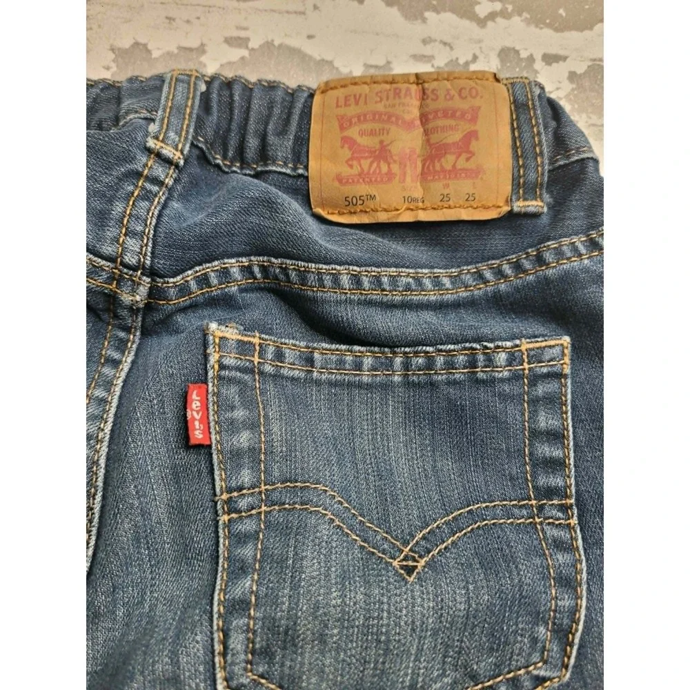 Levi's 505‎ Boy's Denim Jeans 10 Regular 25x25 Adjustable Waist